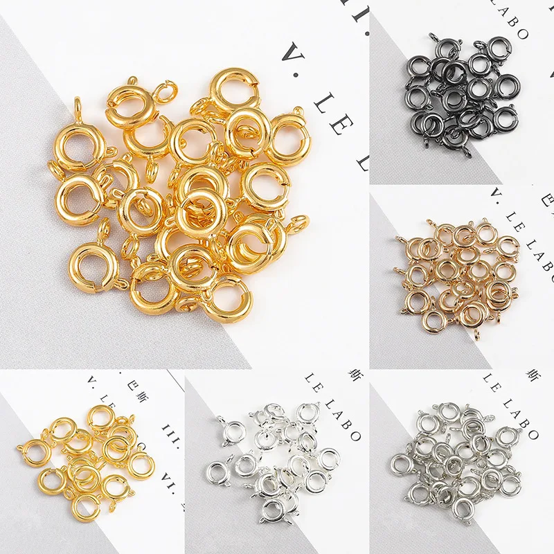 

6mm electroplated spring buckle, bracelet joint buckle, connecting buckle, manual DIY