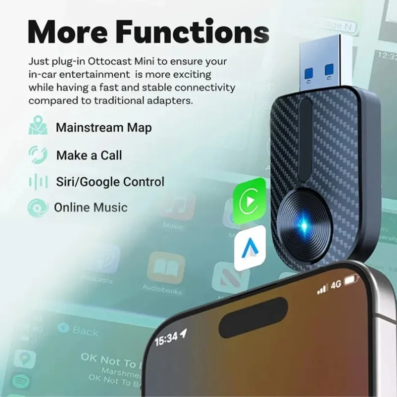 VIKEFON CarPlay Adapter Wireless 5Ghz WiFi