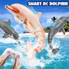 Smart Rc Dolphin Whale Remote Controlled Boat Ship Submarine Robots Fish Pool Waterproof Electric Toys for Kids Boys Children 1