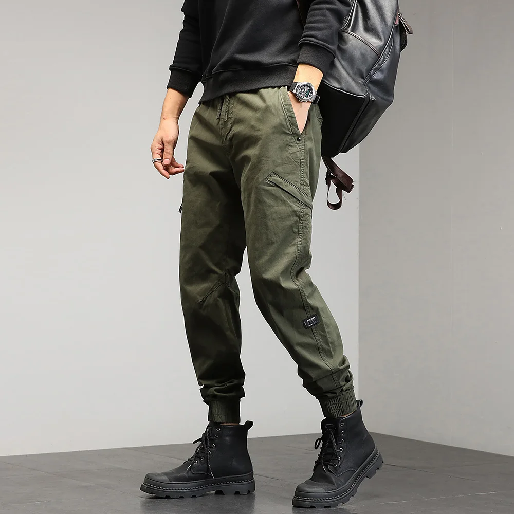 cargo joggers for men Single Road Mens Cargo Pants Men 2022 Techwear Multi Pockets Tactical Military Joggers Male Trousers Streetwear Casual Pants Men best cargo pants