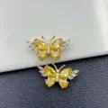 Light gold yellow zirconium butterfly 1 22 * 12.5m