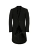 British Style Black Men Tuxedos Suit Coats Fashion Peak Lapel One Button Blazers Gentleman Wedding Party Prom Long Jacket 2