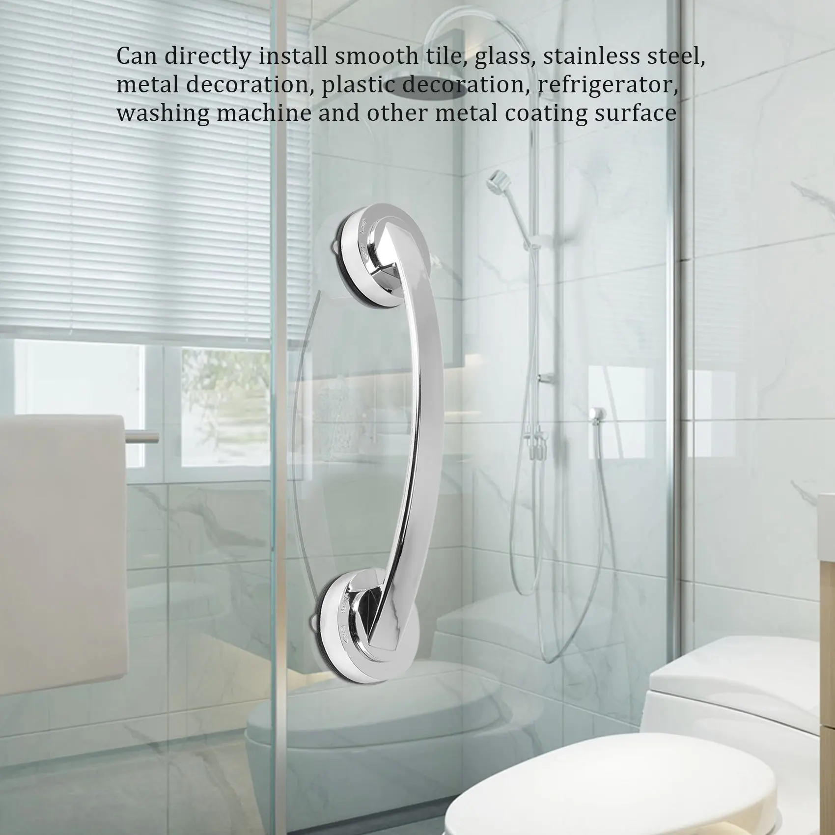 Suction Cup Style Handrail Handle Strong Sucker Installation Hand Grip Handrail for Bedroom Bath Room Bathroom Accessories