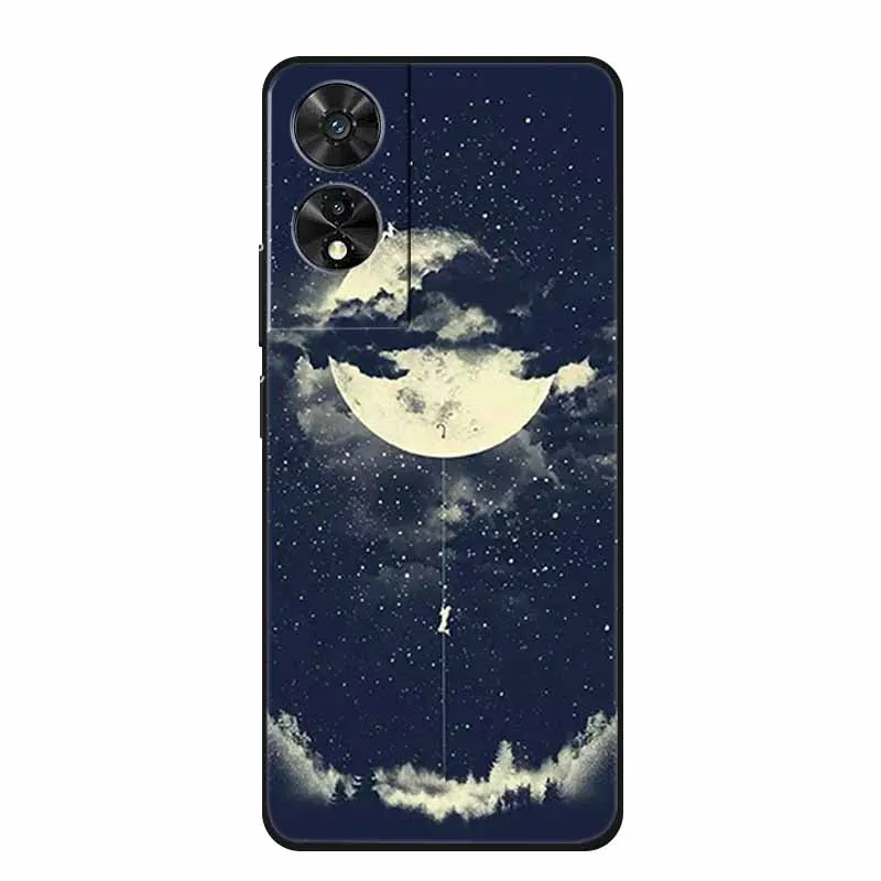 Black Geometric Silicone TPU Phone Case - Soft Back Cover Shield
