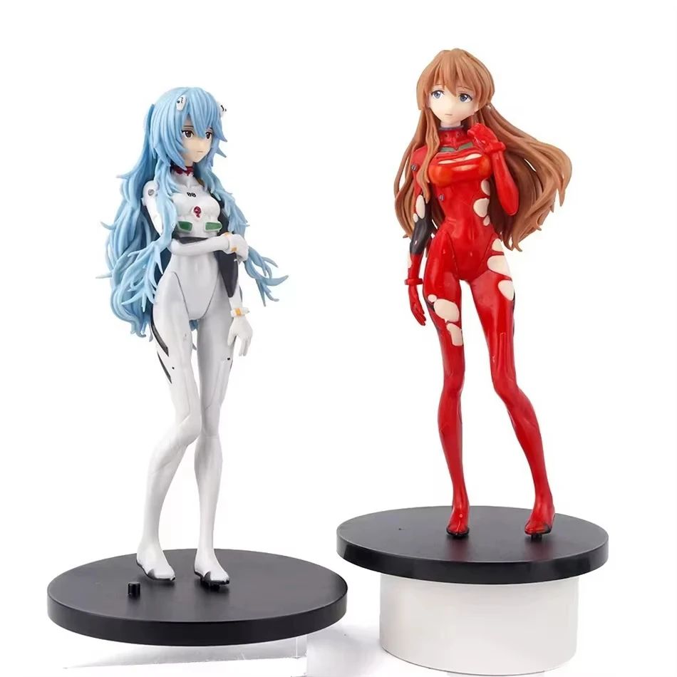 Genesis Evangelion Anime Figure EVA Ayanami Rei Asuka Two-Dimensional Model Chassis Desktop Ornament Gift Doll Toys