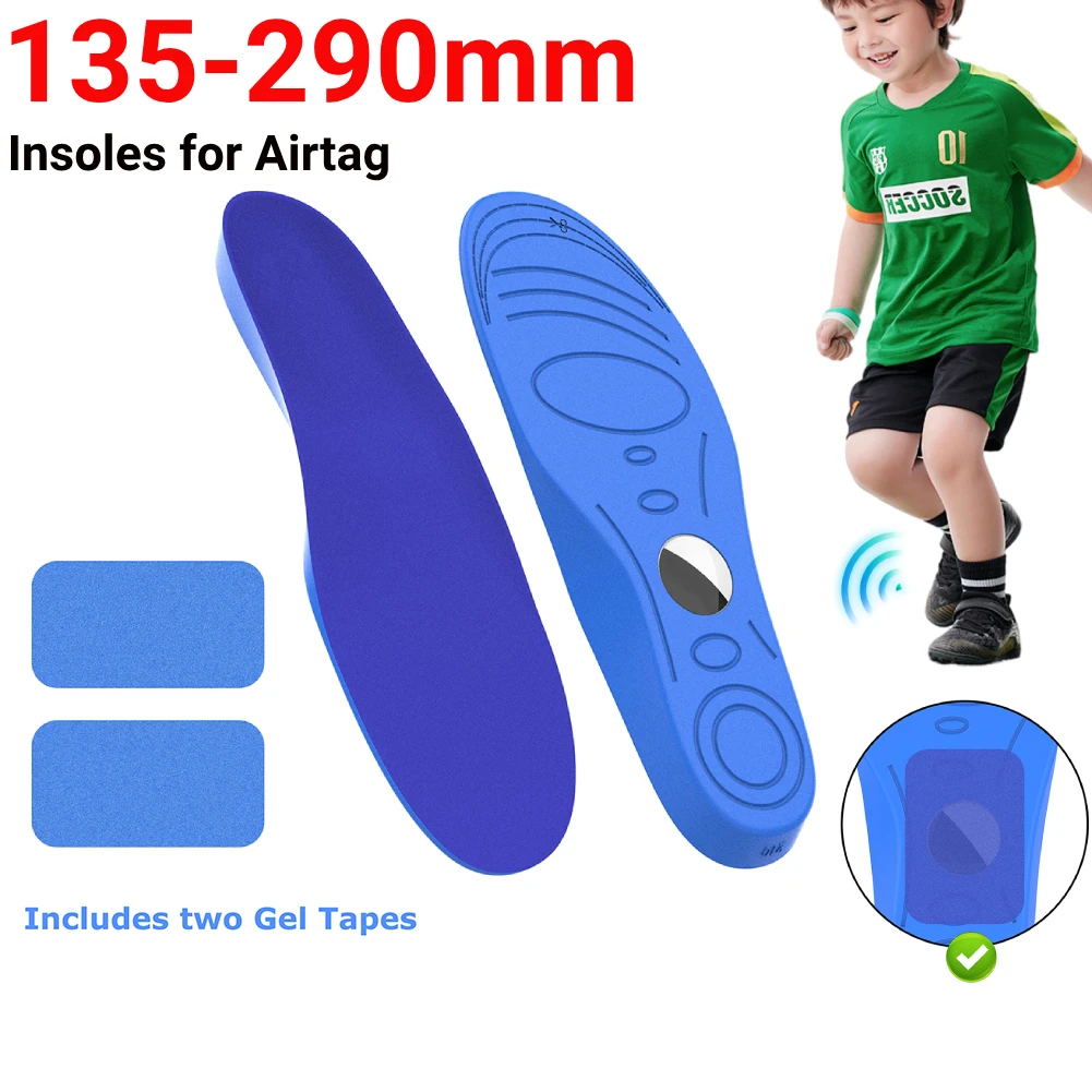 Insoles for Airtag Tracking Device Hidden Protective Cover to Track Steps Shoes Comfortable Securely Mounted for Kids Elderly
