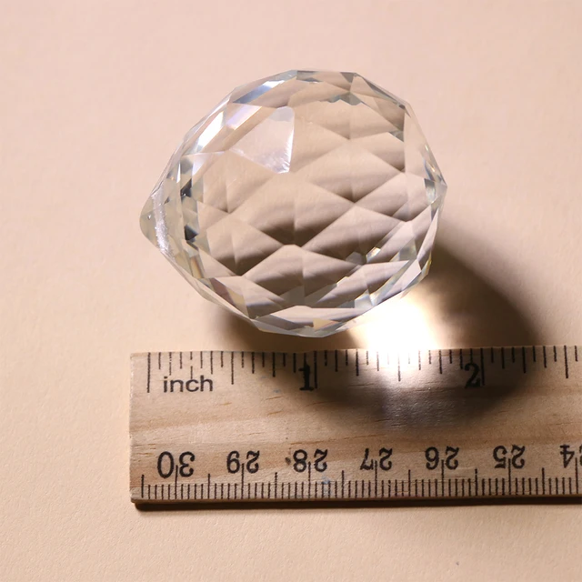 1 Darab Prizma Kristálygolyó 20 Mm -Es Napsütő Üveggömb Csillárokhoz Barkács Kristály Függő Medál Fényes Esküvői Dekoráció Nagykereskedelem - Image 5