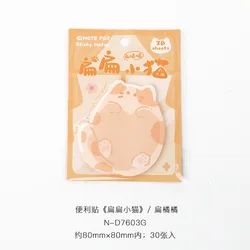 Kitten Series Cute Cat Sticky Notes - Kawaii Stationery Stickers (F)