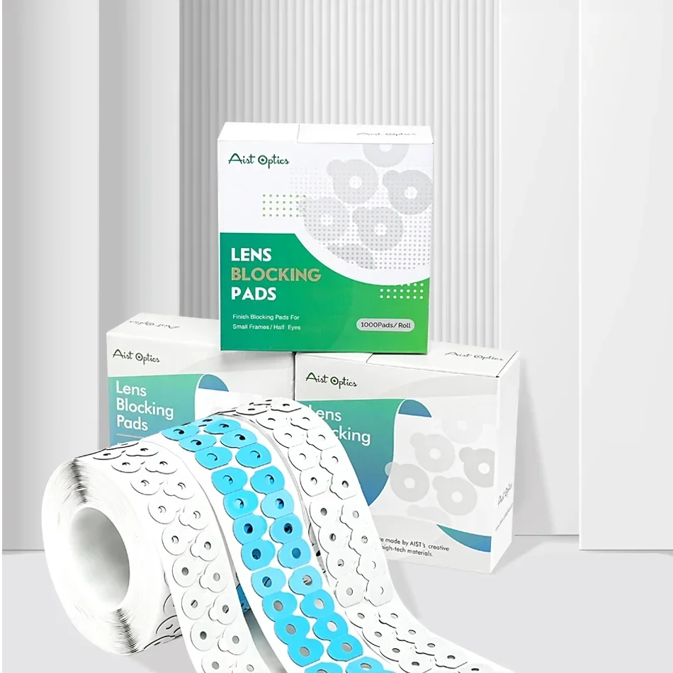1000pcs 고품질 렌즈 차단 패드 차단 매트 안경 테두리 소모품 광학 접착 스티커 액세서리 저렴한 가격