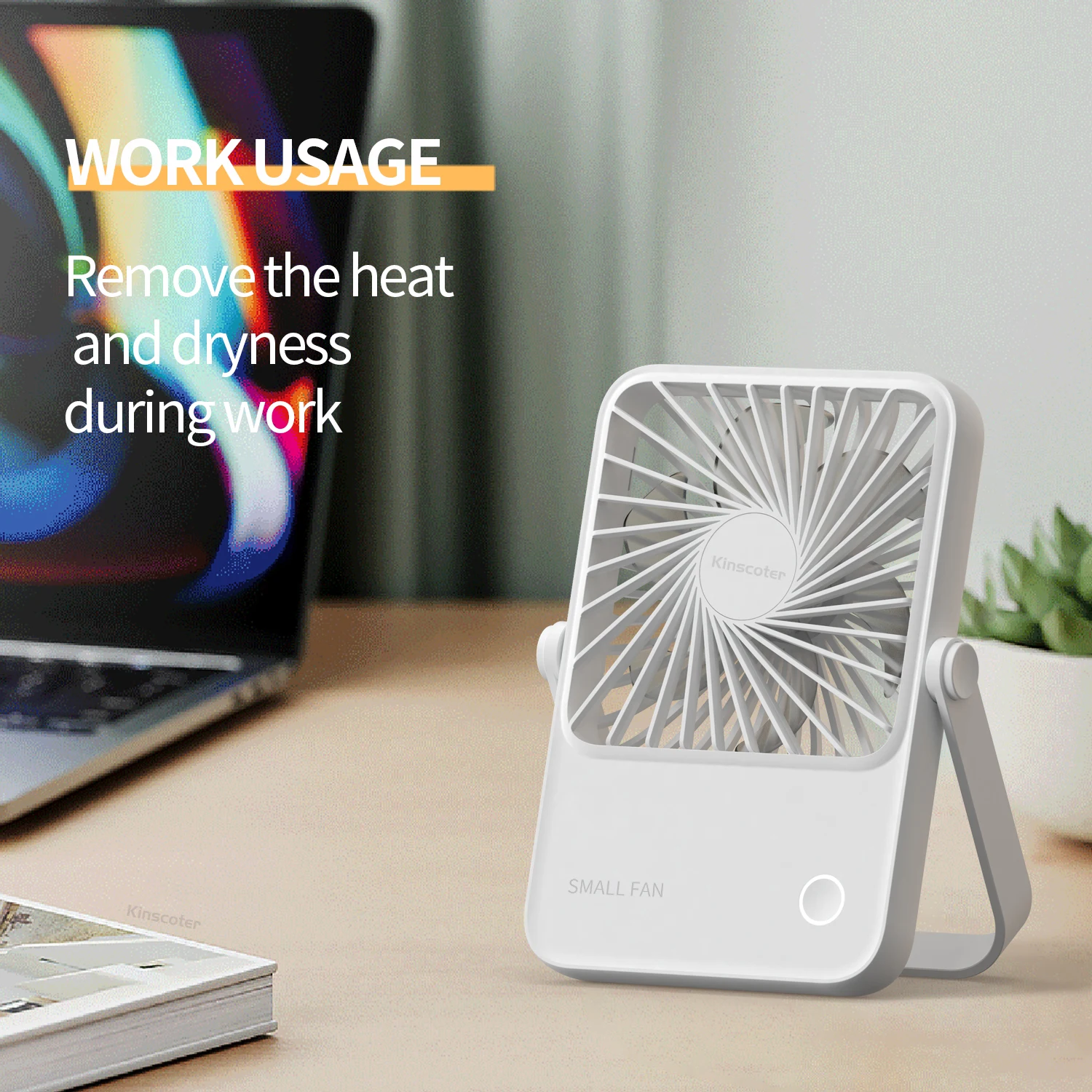 Portable USB Mini Fan Convenient And Ultra-quiet Electric Fan Rechargeable Student Small Cooling Desktop Fans Clip Ventilador