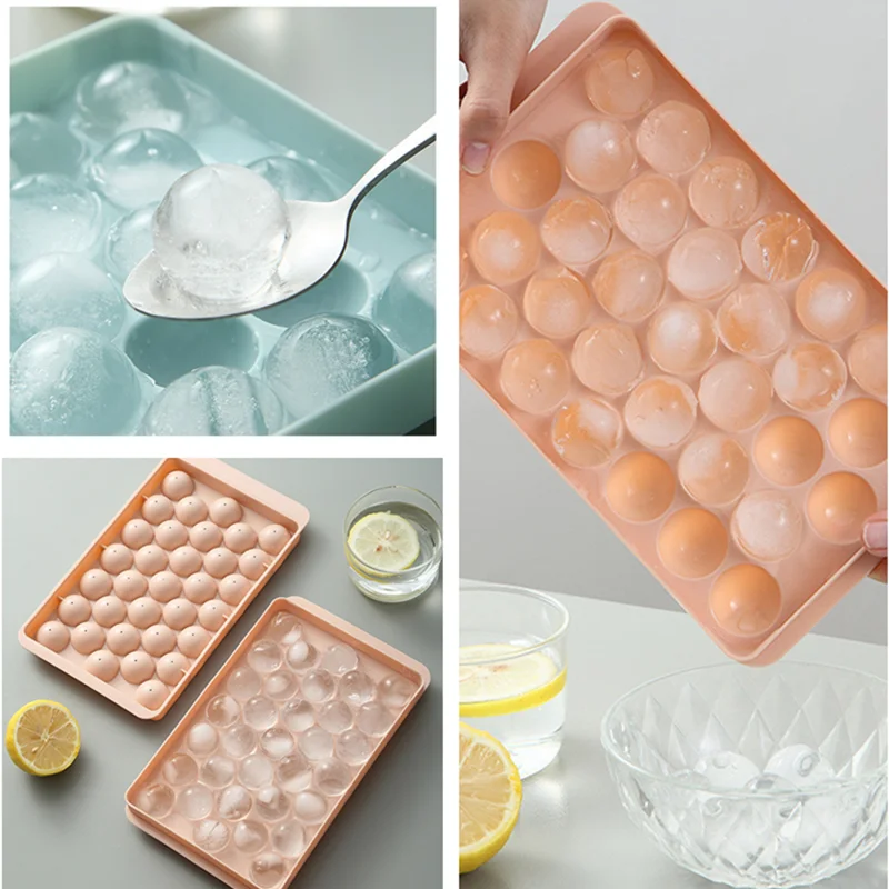 

Frozen Whiskey Ball Ice Cube, Ice Lattice, Food Grade, Silicone Making Round Ball, Storage Box
