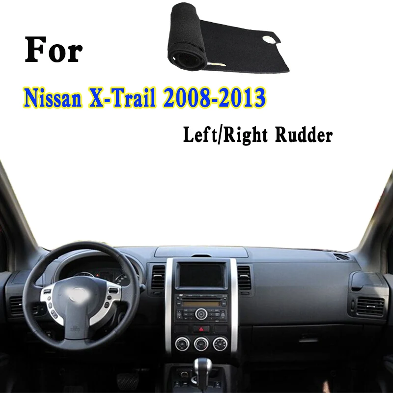 

For 2008-2013 Nissan X Trail II T31 Car-Styling Dashmat Dashboard Cover Instrument Panel Insulation Protective Pad Ornaments