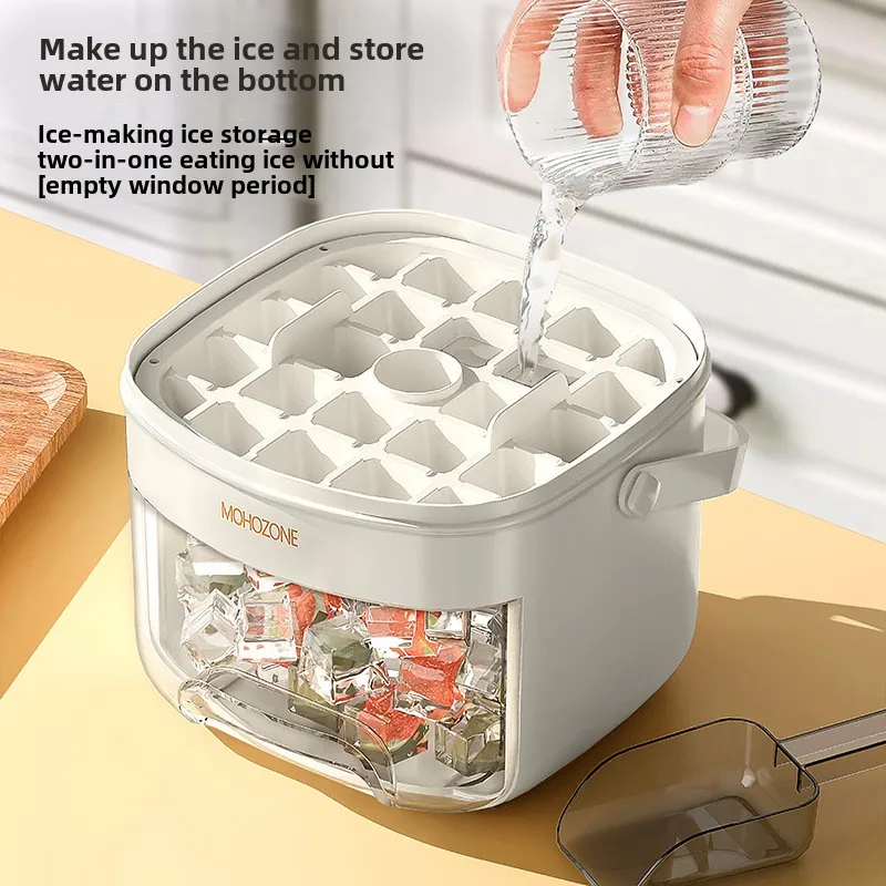 New Large Capacity DIY Household Food Grade Plastic Double-layer Ice Storage Barrel ice mold ice ball maker ice Ball Mold Tools sets 48 grid ice maker