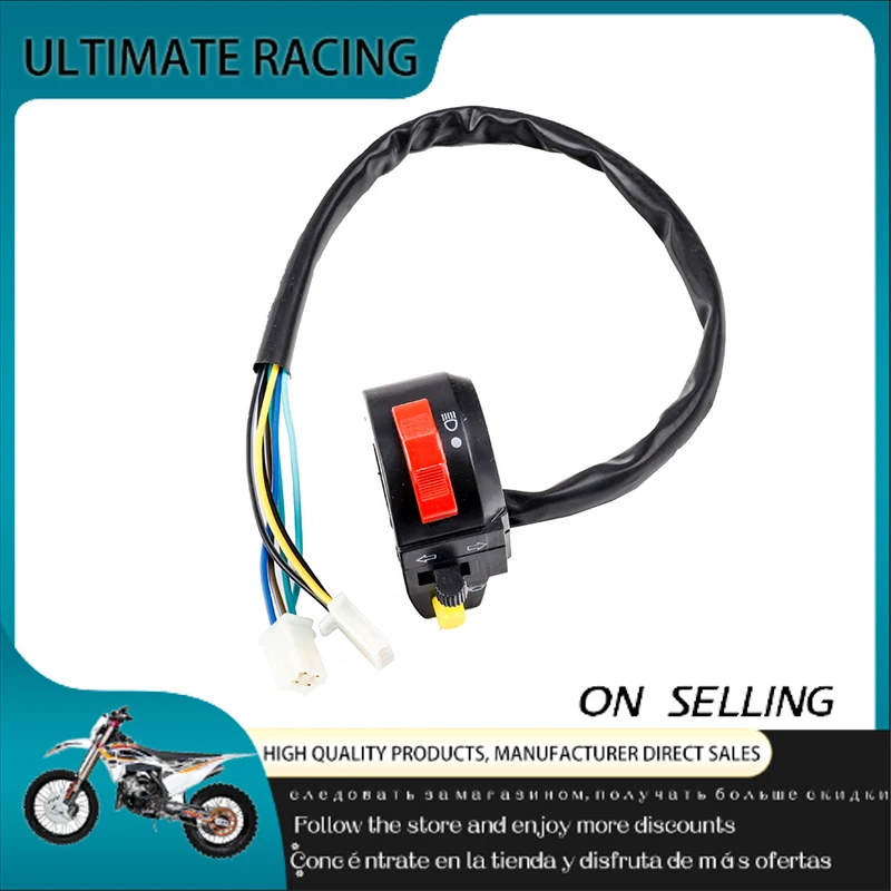 

22mm Motorcycle Switch Motorcycle Horn Button Steering Lamp Electric Fog Lamp Handle Controller Switch General