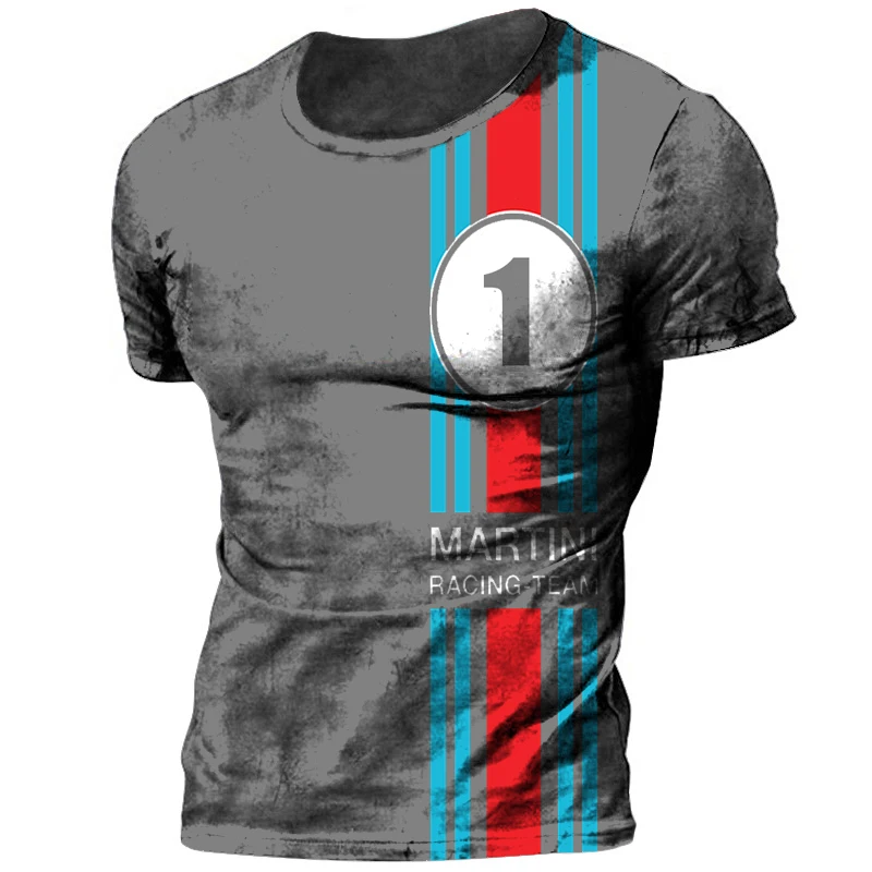 

Vintage Men's T-shirts Street Clothes Sportswear Tshirt For Men Oversized Tops Tee Shirt Men Clothing Racing Breathable Top