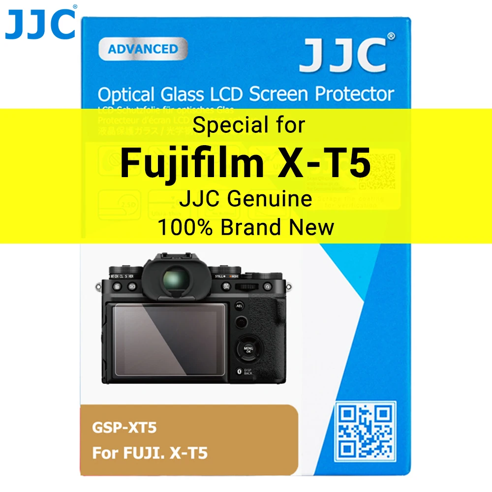 JJCFujiXT5ScreenProtectorTemperedGlassforFujifilmXT5Camera
