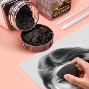 10 Colors Sketch Toner Dry Wet Sketching Graphite Scribble Charcoal Powder Carbon Powder Soft Artists Pastels Painting Supplies