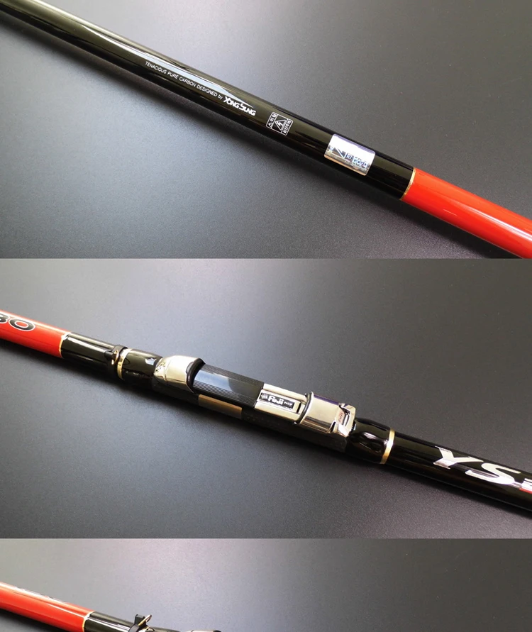 YONG SUNG-Ultra Light Carbon Fiber Fishing Rod, Fishing Rod with FUJI Non  Slip Wheel Seat, Integrated Handle 430 530