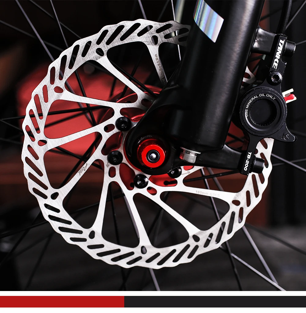 TANKE MTB Fahrrad-Scheibenbremsscheibe aus Edelstahl 160mm 180mm 203mm 6-Loch-Nabenmontage Fahrradteile 1,8mm Verstärkte Fahrrad-Scheibenbremse – Detail 7