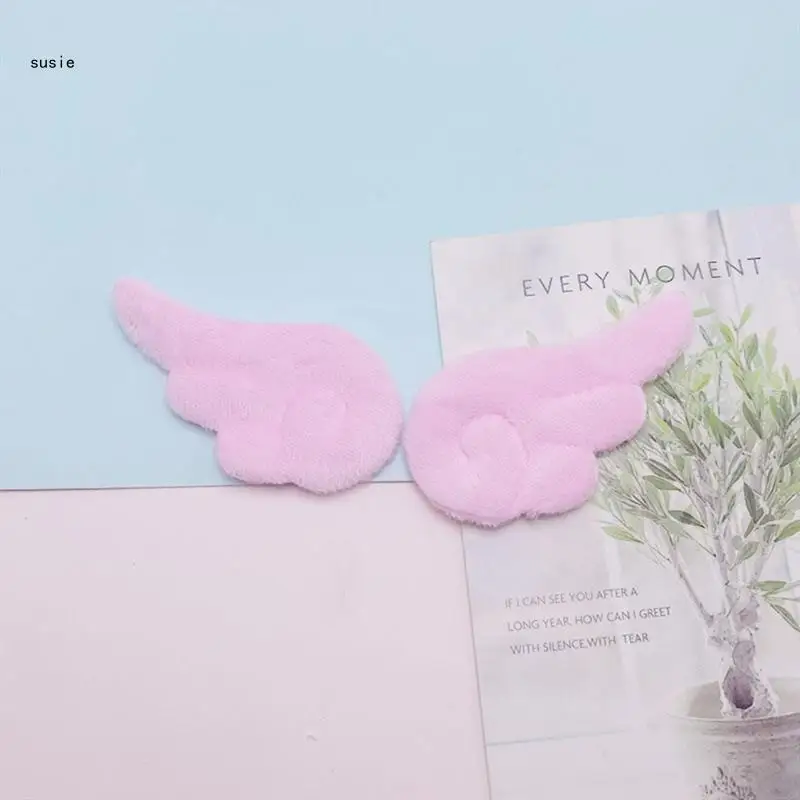 Sweet Color Wing Appliques for DIY Hat Clothes Sewing Patches Handmade Headwear Hair Clips Accessories 10PCS wing appliques
