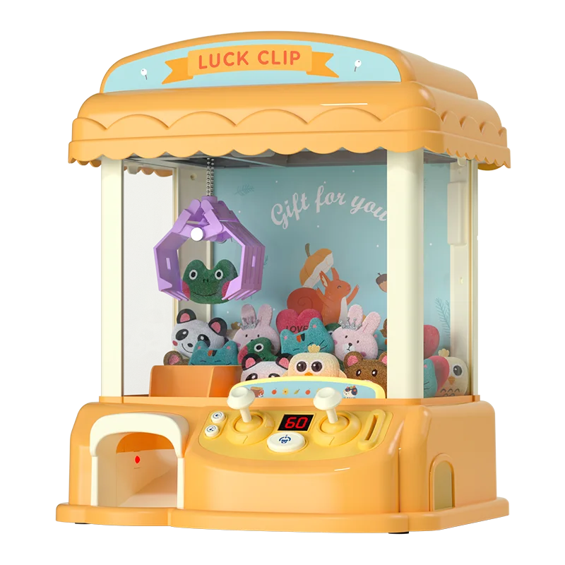 Claw Machine for Kids,Mini Vending Machines Candy Grabber Prize Dispenser Toys for Girls,Electronic Arcade Claw Game Machine for 4