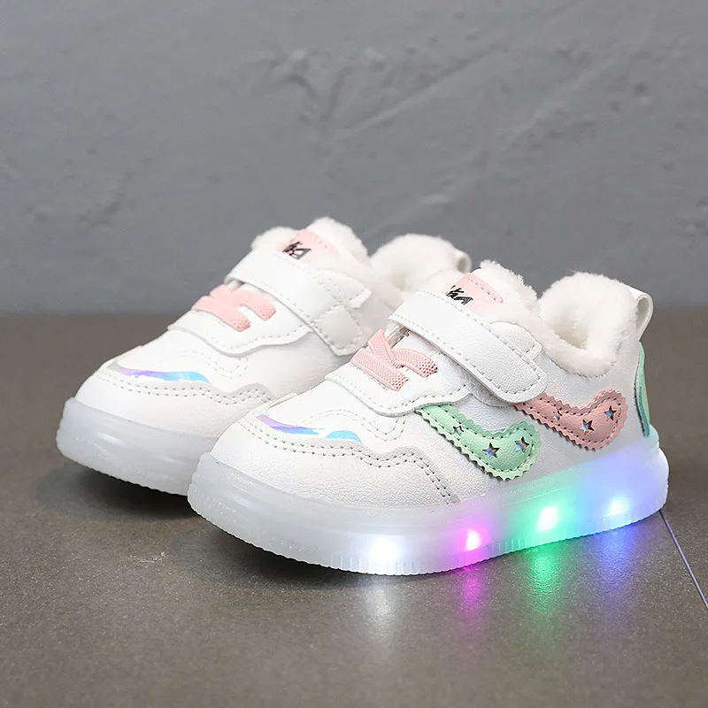 Sports Shoes Baby Shoes Kids Sneakers Kids Shoes Kids Sports Shoes Tenis Children Led Shoe Boys Girls Lighted Sneakers Glowing Shoe for Kids Soft Soled Breathable Casual Infant Toddler Baby Shoes
