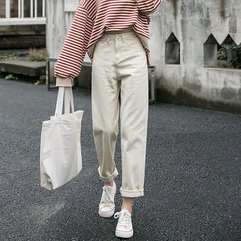 High Waisted Straight Leg Jeans Spring 2023 New Loose and Slim Casual Wide Leg Pants