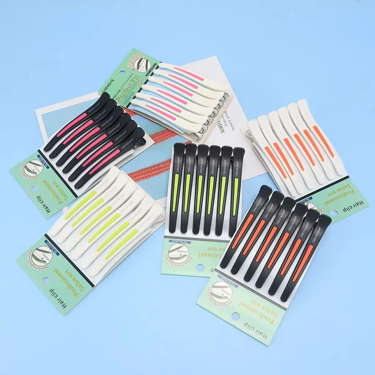 6er Set Profi Alligator Haarclips Ohne Abdrücke Für Friseure_voghion.com