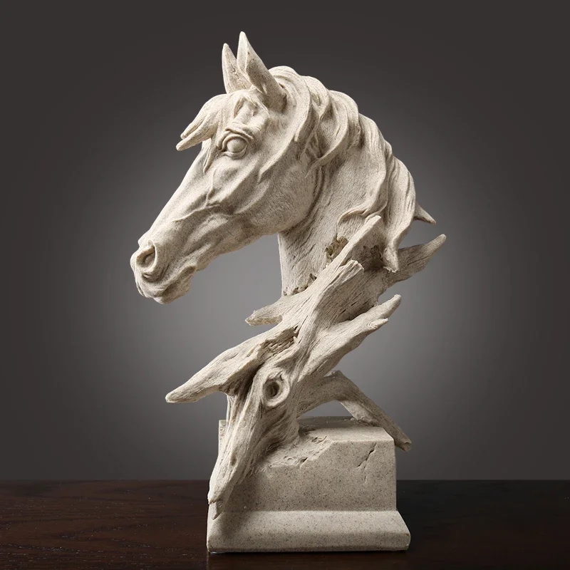 

Horse Head Decoration Creative Personality Nordic Style Office Decorations Model Room Art Decoration Modern Minimalist