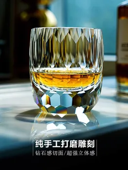 Japanese Handmade Carved Crystal Whisky & Wine Glass – 200ml 1