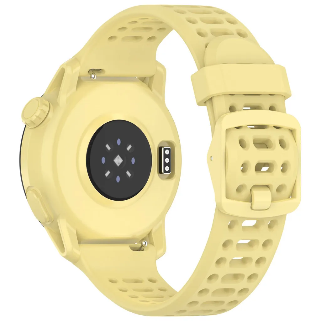 Breathable Candy Color Silicone Strap with Porous Design