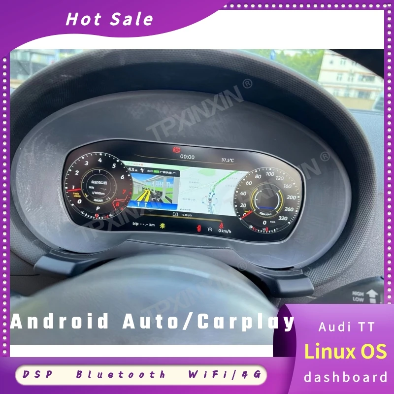 

LCD Screen For Audi TT Car LCD Instrument smart Digital Dashboard Panel Virtual Multimedia Cluster LCD Speedometer Parts