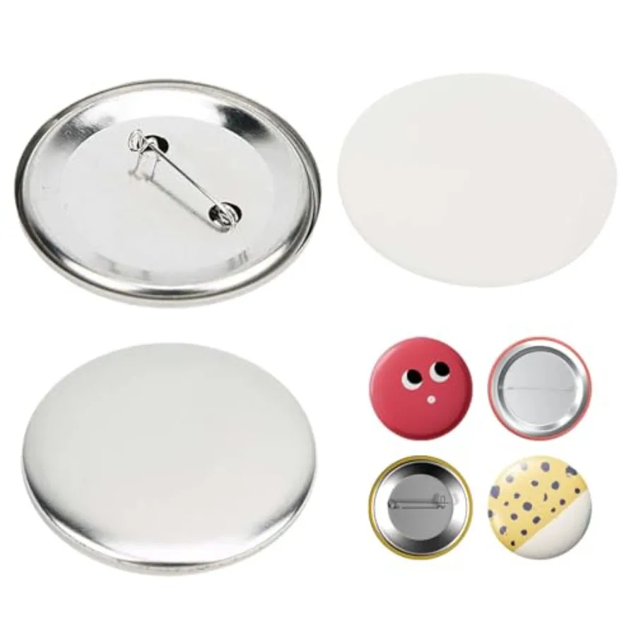 56mm Blank Badge Pin Button Parts Set