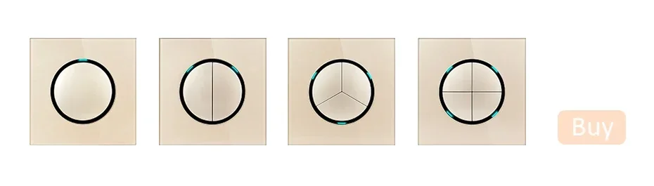 modern glass wall light switch front panel