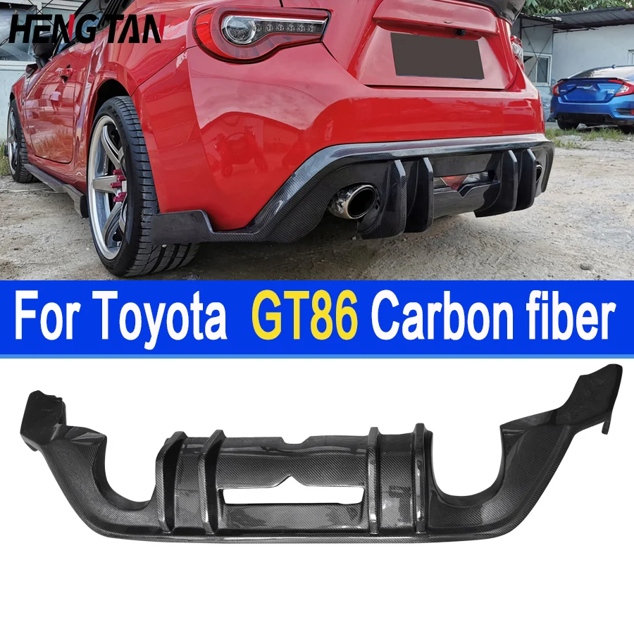 

For Toyota GT86 BRZ 2012-2019 High quality Carbon Fiber Car Rear Bumper Diffuser Rear Splitters Spoiler Back lip shunt Body Kit