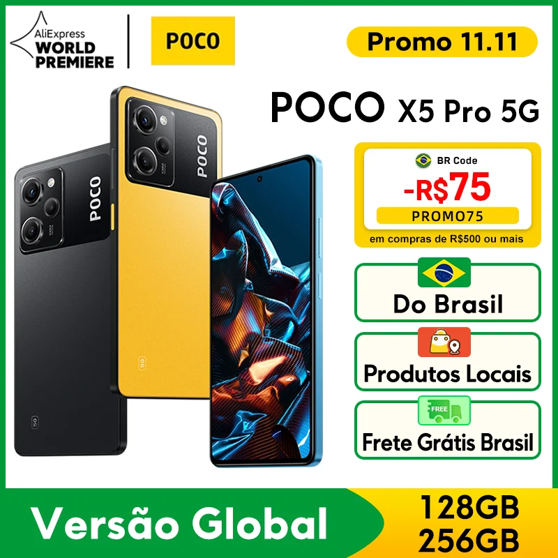 Poco-X5-Pro-NFC-Snapdragon-Vers-o-Global-5G-128GB-256GB-778G-120Hz-Flow ...