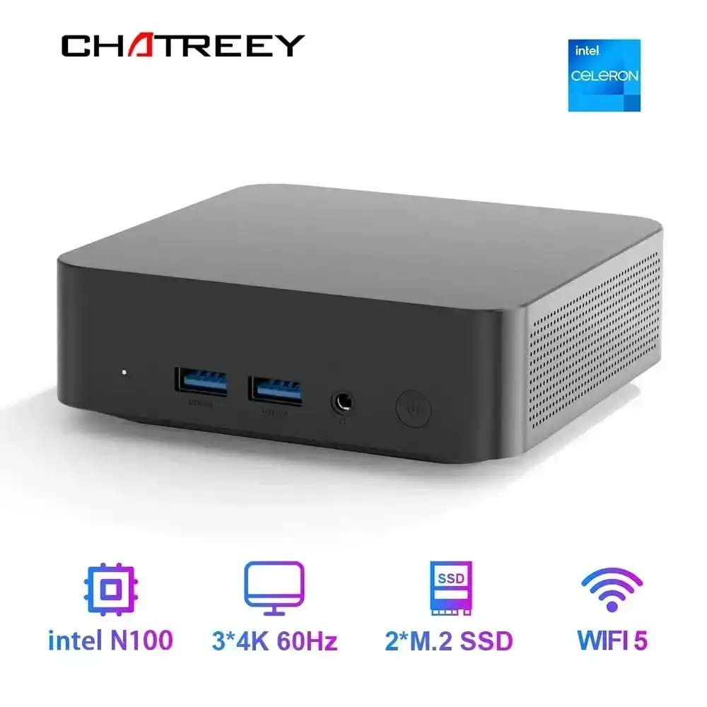 Chatreey T9 Mini PC Intel N3150 WIFI5 Windows 11 Ultra Small