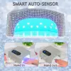 Rechargeable UV LED Nail Lamp 72W Wireless Nail Dryer with Crystals Professional UV Cabin for Gel Nails Dryer Manicure Lamp 4