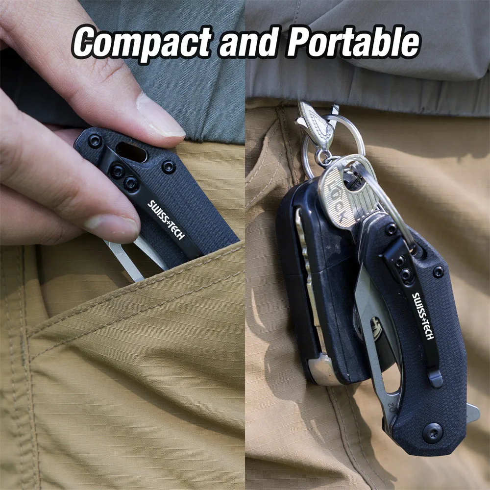 SWISS TECH New Multifunction Folding Knife for Outdoor Survival Knives  Pocket Tactical Hunting Folding Knives - AliExpress