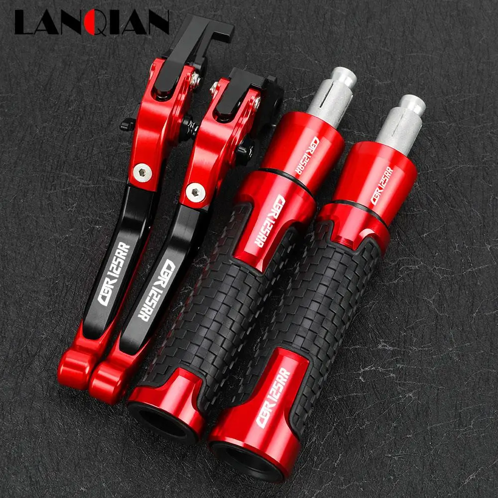 

Motorcycle For HONDA CBR125RR 2004 -2010 Extendable Brake Clutch Levers Handlebar Handle Grips Ends Caps Slider Accessories