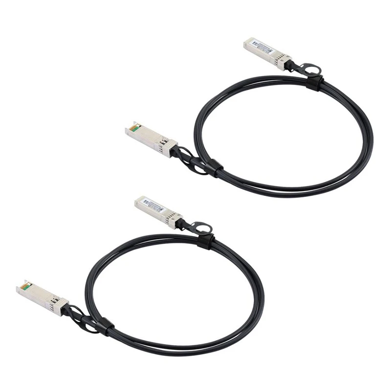 2Pcs 2M Dac Cable 10G Sfp + Dac Cable Passive Direct Attack Copper Twinax Cable 30Awg Per Ubiquiti Mikrotik Tahoe