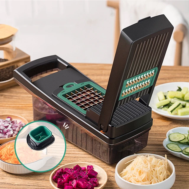 Vegetable Chopper, Multifunctional Fruit Slicer, Manual Food