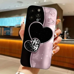 Brown Heart - Shaped Silicone Phone Case for Xiaomi 11 Lite5G (1)