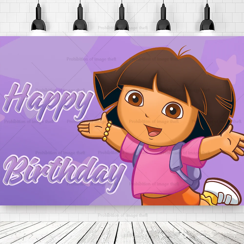 Cartoon DORAESD Geburtstagsparty-Dekoration Einwegteller Becher Tischdecke Ballon Hintergrund Affen-Banner Zubehör Kindergeschenk – Detail 10