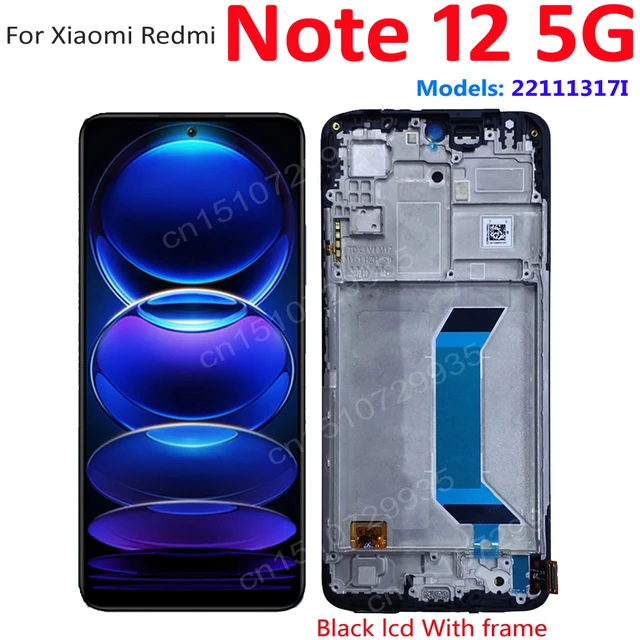 6.67''Original For Xiaomi Redmi Note 12 4G LCD Display Screen Touch Panel  Digitizer Replacement Parts For Xiaomi Redmi Note12 5G - AliExpress