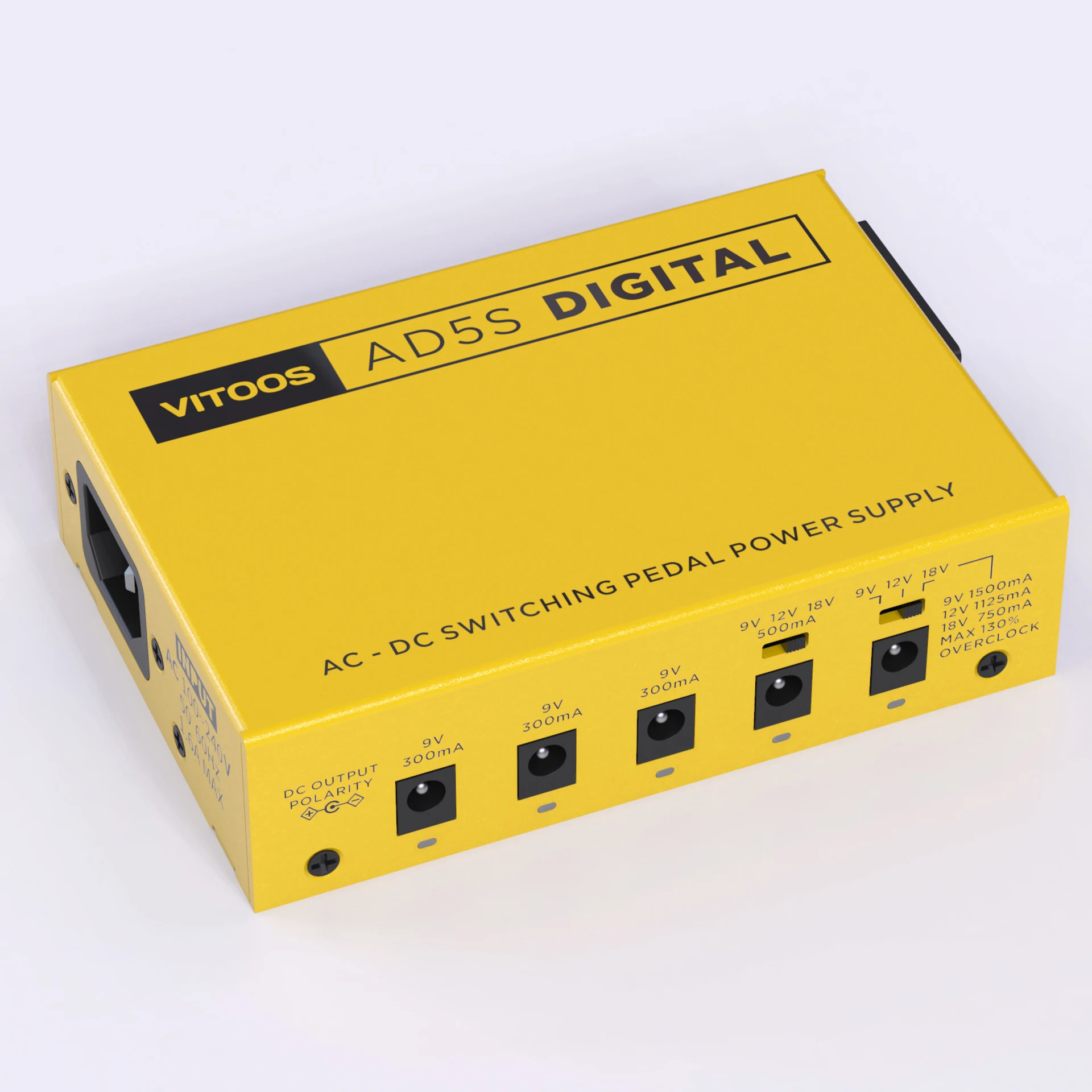 VITOOS AD5S DIGITAL effect pedal power supply fully isolated Filter ripple Noise reduction High Power Digital effector digital effect pedal power supply
