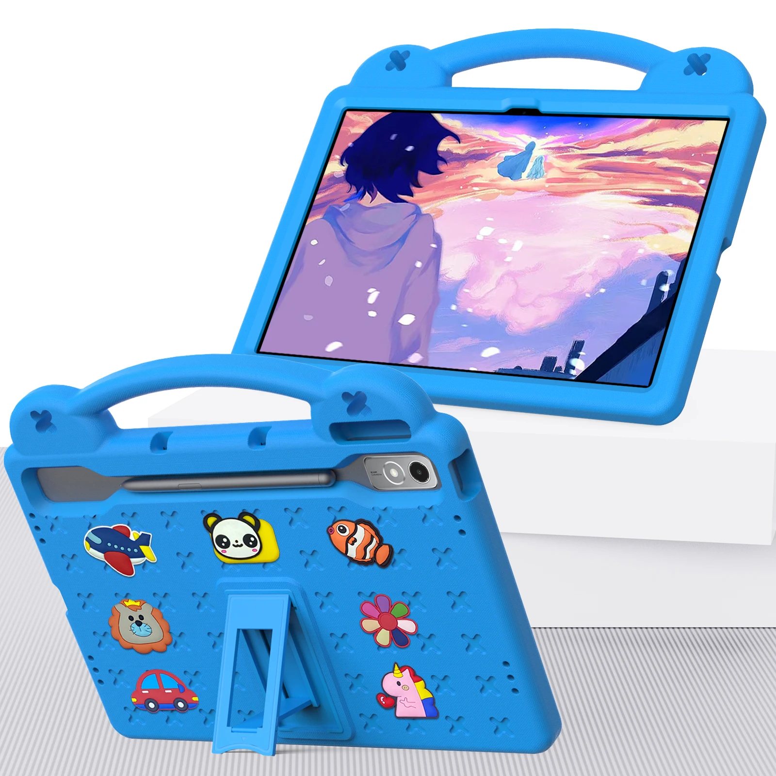 Children's Bear Handheld Tablet Cover, EVA Protective Casing