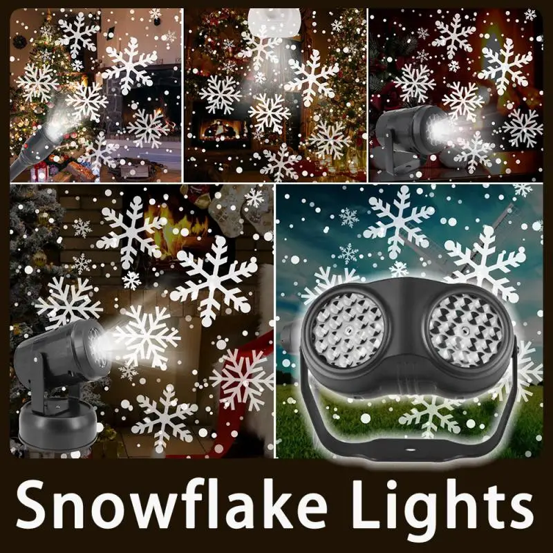 

Snowflake Projector Lights Christmas Snowflake Projector Party Garden Decoration Lights LED Stage Holiday Decoration