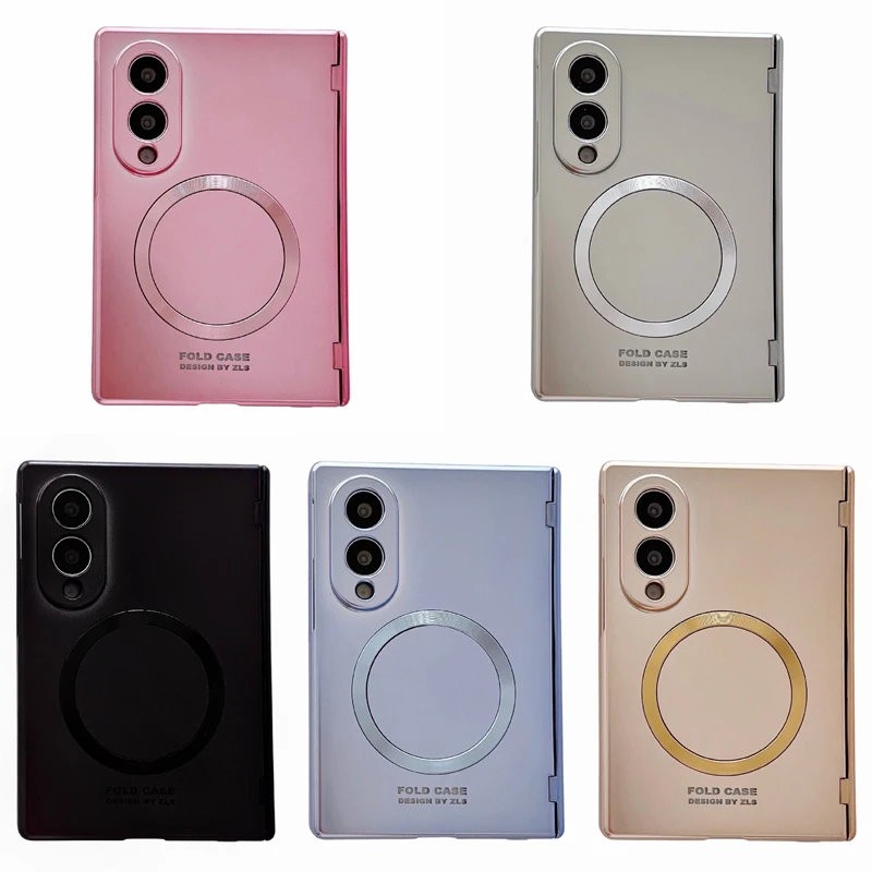 Ultra Magnetic Electroplated Hard Case with Hinge Protection & Front Glass Cover