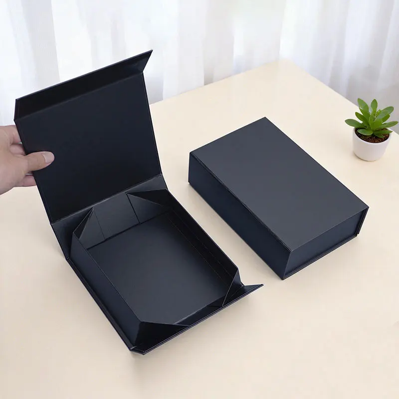 カスタムブランドロゴ入り高級ギフトボックス、マグネット開閉式、ジュエリー、化粧品、衣類、ウィッグ、赤ワイン用の硬質紙製パッケージボックス